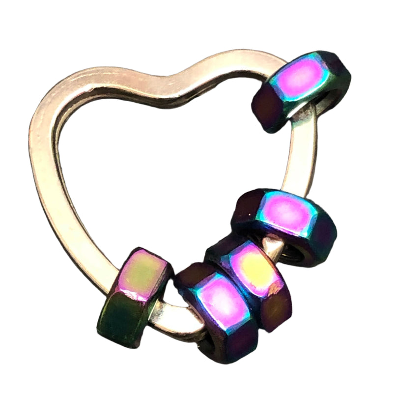 Oil Slick Heart Hexa XL Fidget
