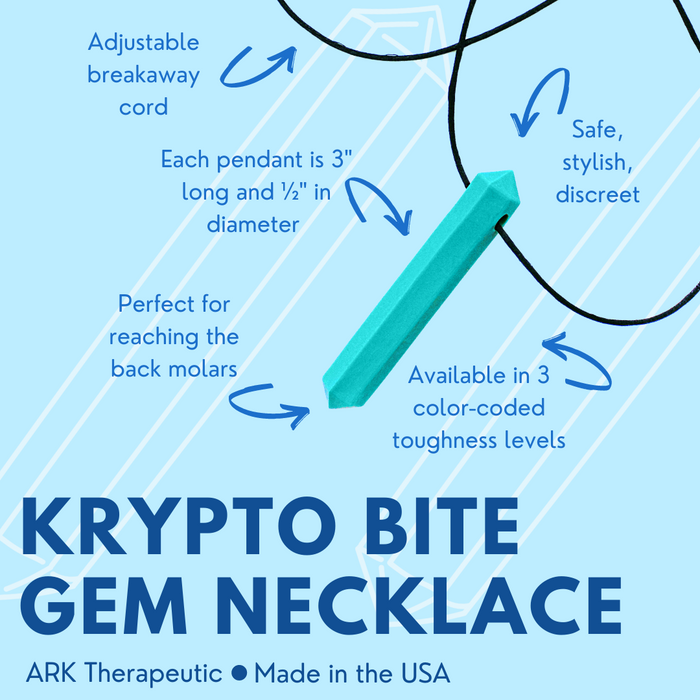 ARK chewable UNISEX Krypto-Bite  Gem Necklace - My Sensory Store
