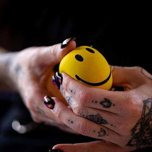 Smiley Face Squishy Ball - My Sensory Store