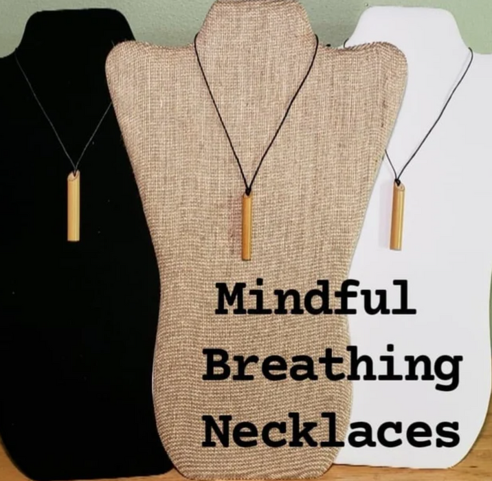 Bamboo Breath Straw  - Mindful Breathing Unisex Necklace